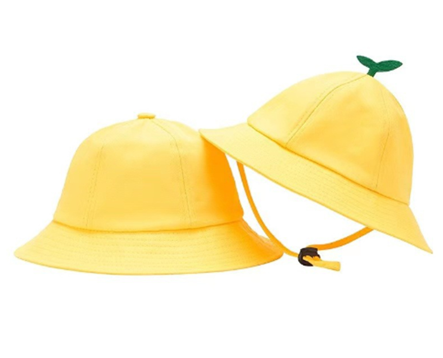 儿童黄色渔夫帽