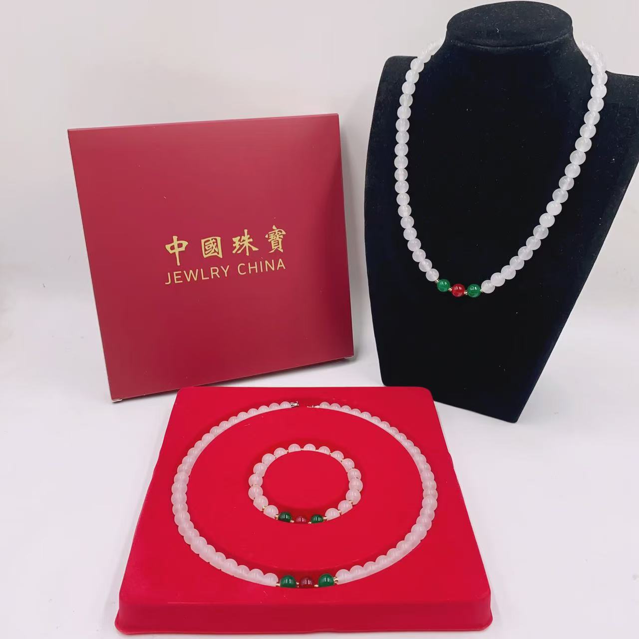 玉髓项链手链