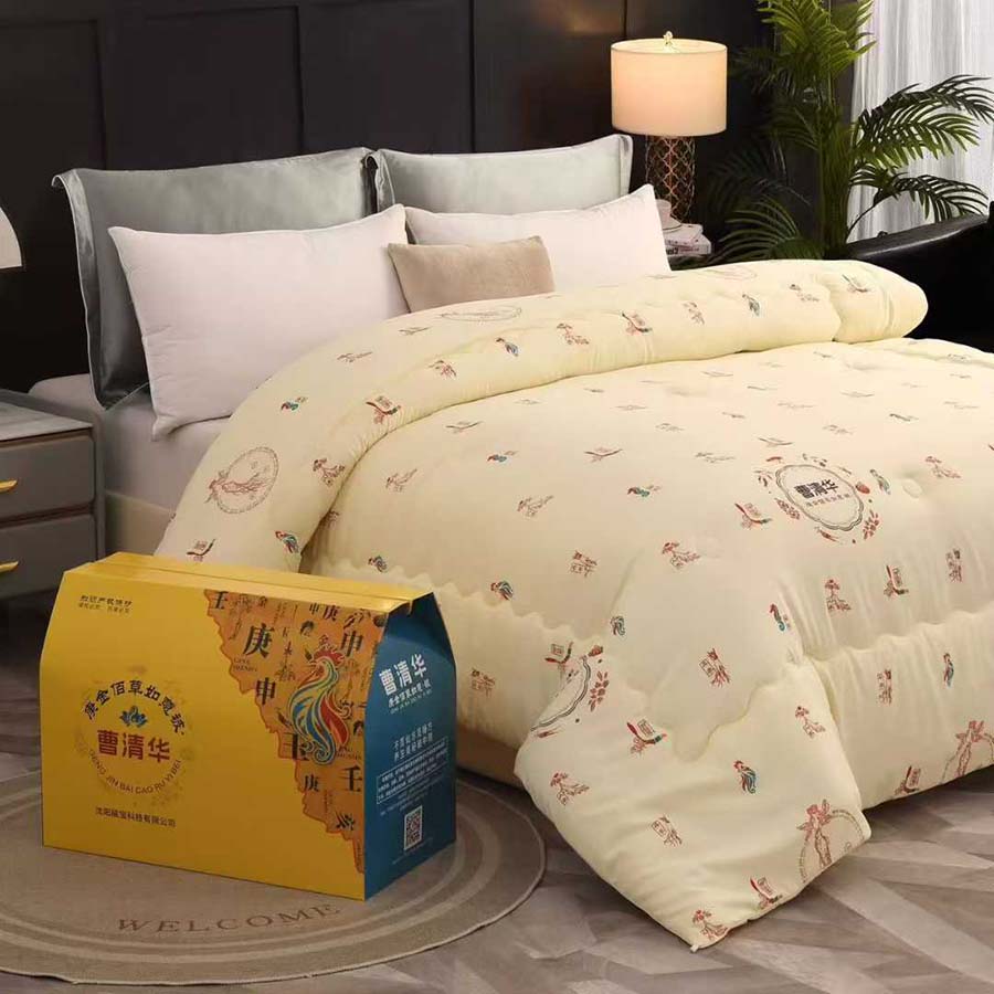 曹清华庚金百草如意被