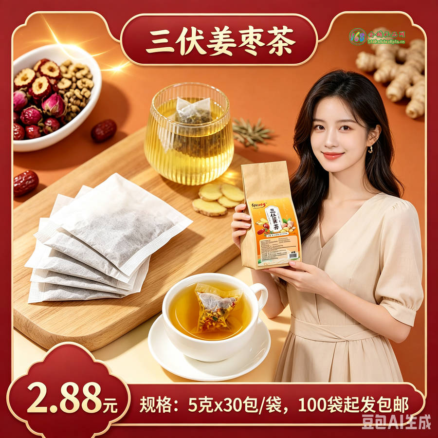 华药时珍三伏姜枣茶