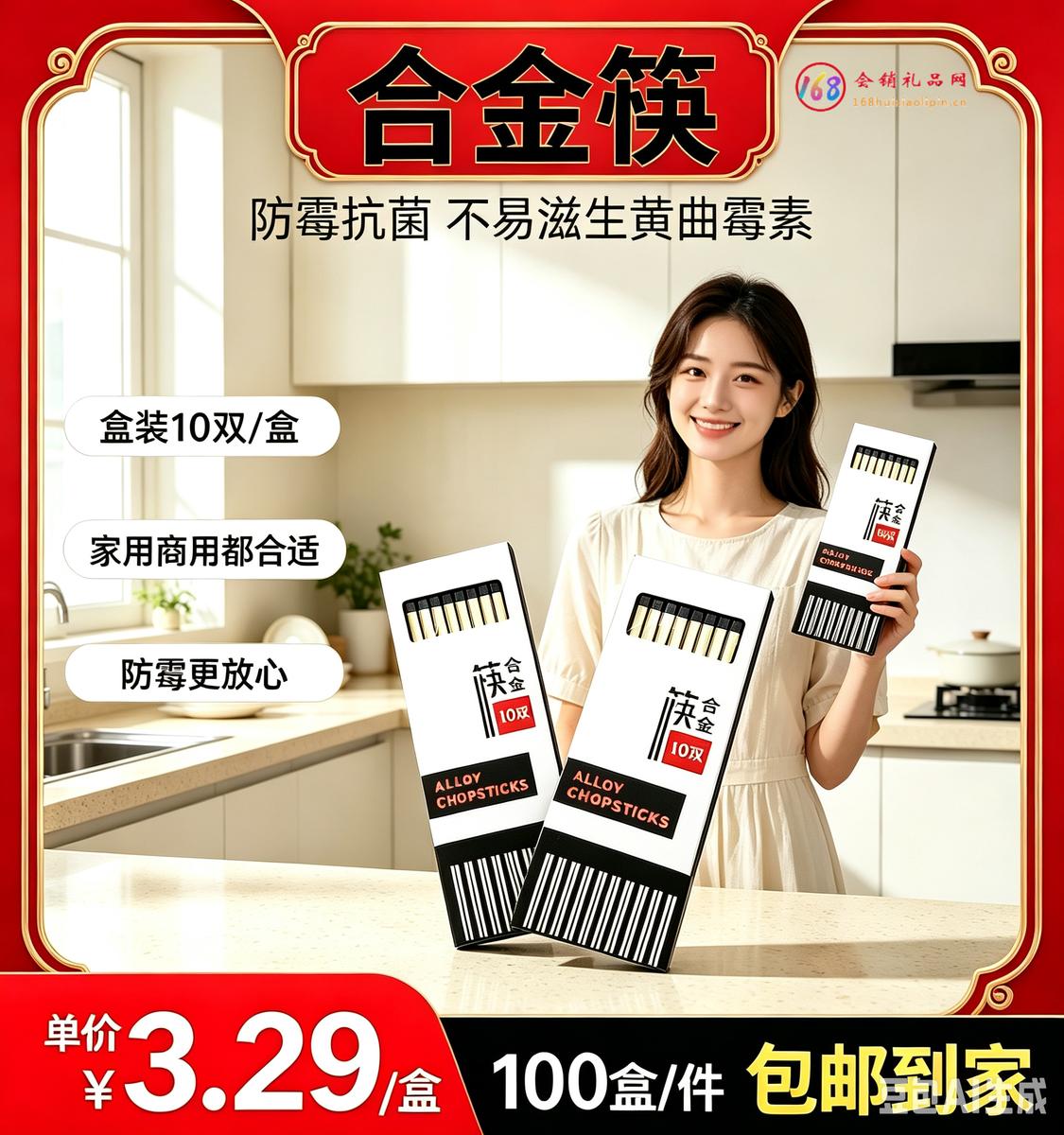 合金筷子10双装