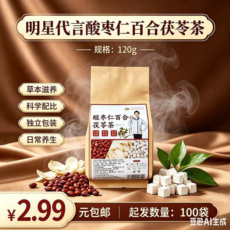 明星代言酸枣仁百合茯苓茶