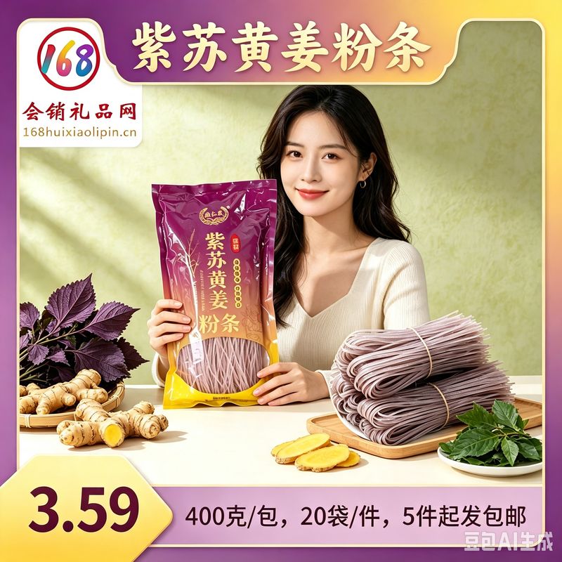 紫苏黄姜粉条