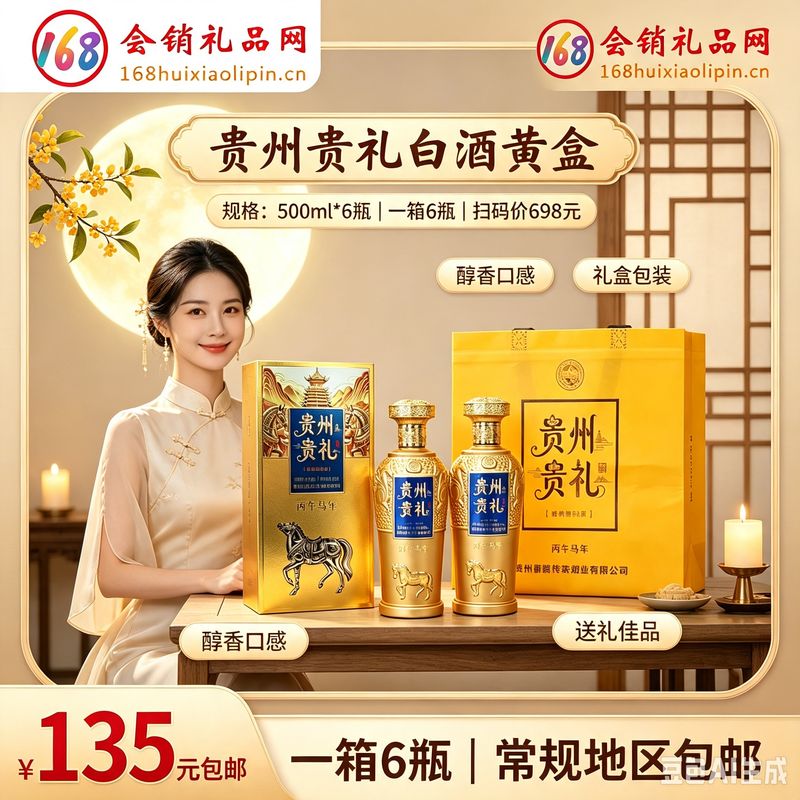 贵州贵礼白酒黄盒