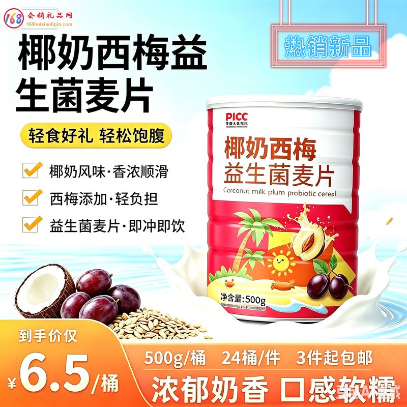 椰奶西梅益生菌麦片